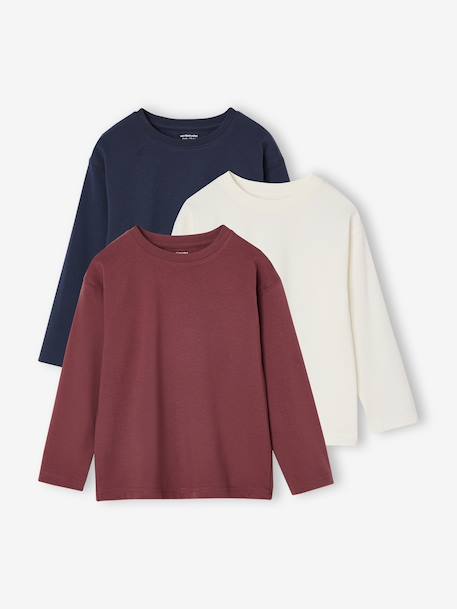 Pack of 3 Plain Tops terracotta 