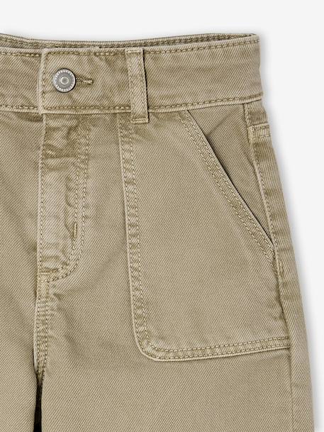 Medium Fit Wide Leg MorphologiK Trousers for Girls coral+grey green+khaki+old rose 