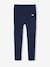 Seamless Ribbed Sportswear Leggings for Girls navy blue 