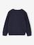 Long-Sleeved Varsity Cardigan for Boys marl grey+navy blue 