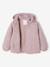 Lightweight Floral Jacket with Hood for Girls grey green+mauve 