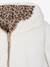 Reversible Leopard/Sherpa Windcheater with Hood for Girls beige+vanilla 