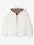 Reversible Leopard/Sherpa Windcheater with Hood for Girls beige+vanilla 