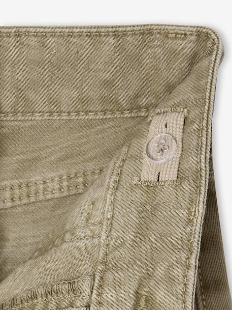 Medium Fit Wide Leg MorphologiK Trousers for Girls coral+grey green+khaki+old rose 