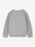 Long-Sleeved Varsity Cardigan for Boys marl grey+navy blue 