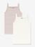 Pack of 2 Cotton Tank Tops with Thin Straps, PETIT BATEAU pale pink 