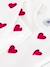 PETIT BATEAU heart print pyjamas for children white 