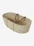 Moses Basket in Woven Natural Fibres for Babies, ENVIE DE FRAISE 0016+beige+sage green 