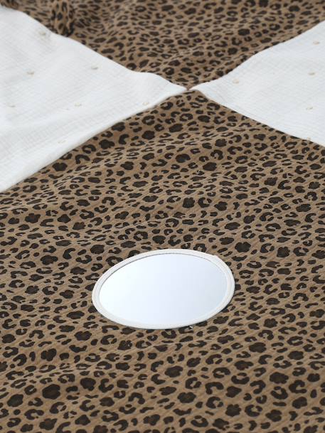 Leopard Activity Mat in Cotton Gauze, ENVIE DE FRAISE beige 