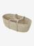 Moses Basket in Woven Natural Fibres for Babies, ENVIE DE FRAISE 0016+beige+sage green 