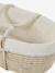 Moses Basket in Woven Natural Fibres for Babies, ENVIE DE FRAISE 0016+beige+sage green 