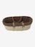 Moses Basket in Woven Natural Fibres for Babies, ENVIE DE FRAISE 0016+beige+sage green 