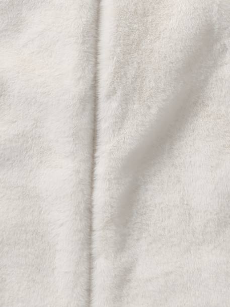 Baby sleeping bag with detachable sleeves in faux fur ENVIE DE FRAISE ecru 