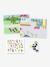 Repositionable Fanfare DJECO wall stickers green 