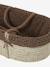 Moses Basket in Woven Natural Fibres for Babies, ENVIE DE FRAISE 0016+beige+sage green 