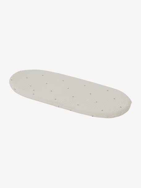 Moses Basket in Woven Natural Fibres for Babies, ENVIE DE FRAISE 0016+beige+sage green 