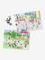 Repositionable Fanfare DJECO wall stickers green 
