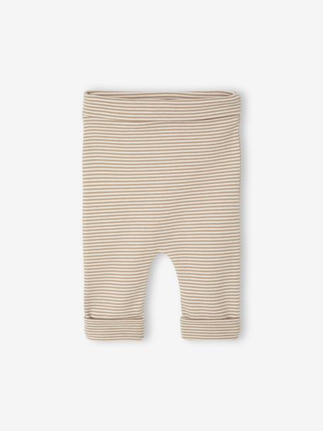 4-Piece Size-Adaptable Set for Newborns: Bodysuit + Leggings + Bib + Comforter ecru 