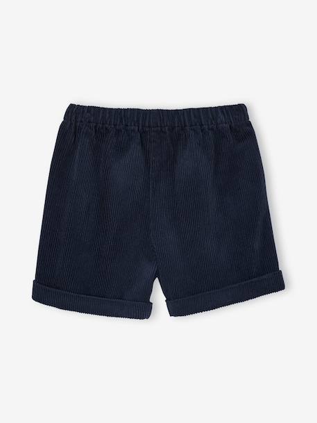 Corduroy Shorts with Heart Pockets, Easy To Slip On, for Girls khaki+navy blue+old rose+rose 