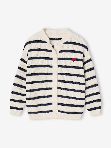 Fancy Cardigan for Girls blush+ecru+grey blue+olive+vanilla 