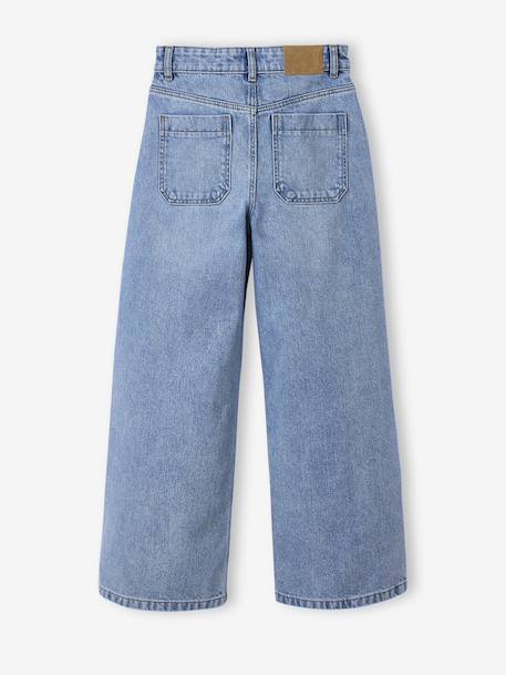 Wide-Leg Carpenter Trousers for Girls, JONEN deep blue+denim grey+medium blue 