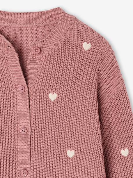 Fancy Cardigan for Girls blush+ecru+grey blue+olive+vanilla 