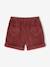 Corduroy Shorts with Heart Pockets, Easy To Slip On, for Girls khaki+navy blue+old rose+rose 