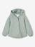 Lightweight Floral Jacket with Hood for Girls grey green+mauve 