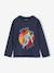 Long-Sleeved T-Shirt with Reversible Sequins for Boys navy blue 