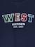 Long-Sleeved T-Shirt with Bouclé Motif, for Boys navy blue 