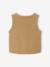 Buttoned sleeveless baby cardigan ochre 