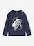 Long-Sleeved T-Shirt with Reversible Sequins for Boys navy blue 