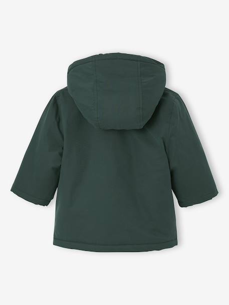 3-in-1 Parka with Removable Sherpa Jacket fir green 