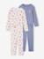Pack of 2 Pyjamas in Ribbed Knit with Heart Print for Girls navy blue 