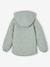 Lightweight Floral Jacket with Hood for Girls grey green+mauve 