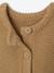 Buttoned sleeveless baby cardigan ochre 