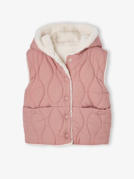 Reversible Lightweight Jacket for Girls dusky pink 