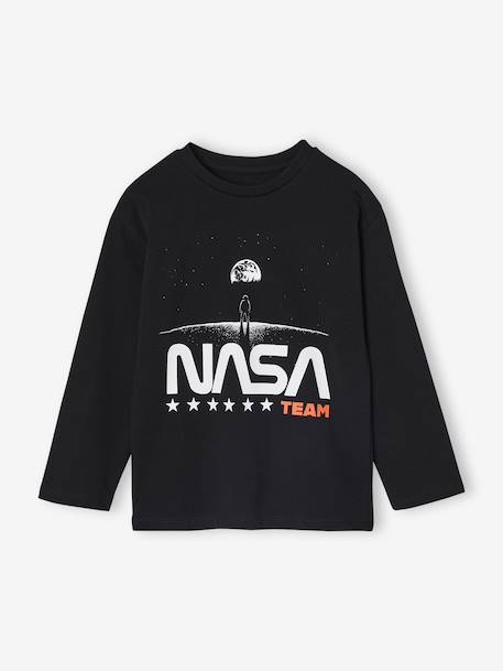 T-shirt with long sleeves NASA® for boys black 