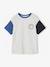 Short-Sleeved T-Shirt with Contrasting Sleeves, for Boys marl grey 