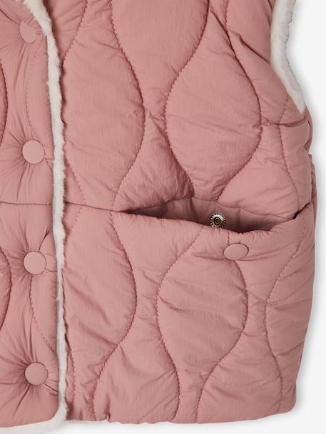 Reversible Lightweight Jacket for Girls dusky pink 