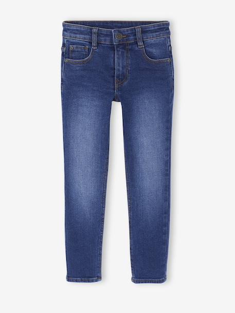 Skinny Leg Adjustable Waist Jeans for Boys double stone+stone 