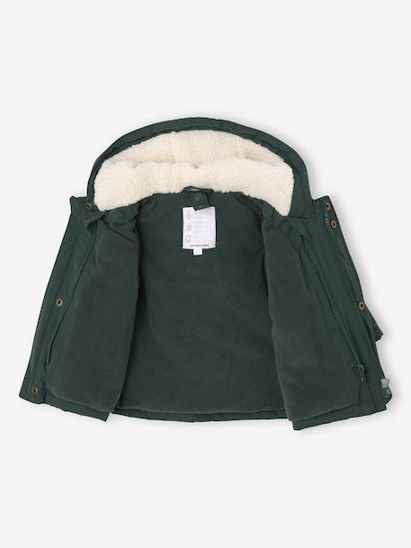 3-in-1 Parka with Removable Sherpa Jacket fir green 
