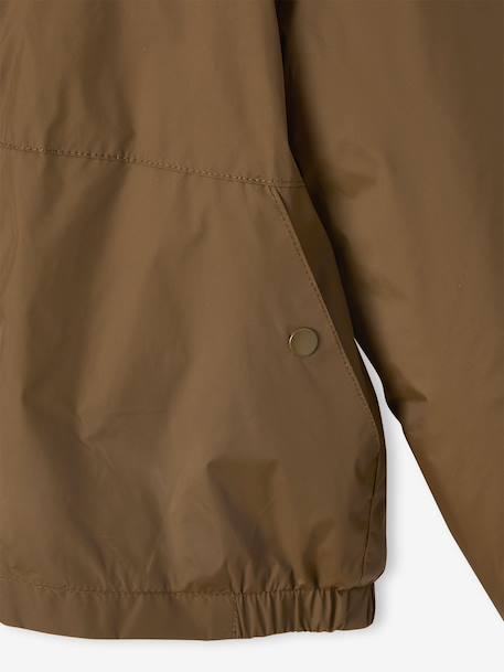 Windcheater with Sherpa-Lined Hood for Boys caramel+khaki+navy blue+olive 