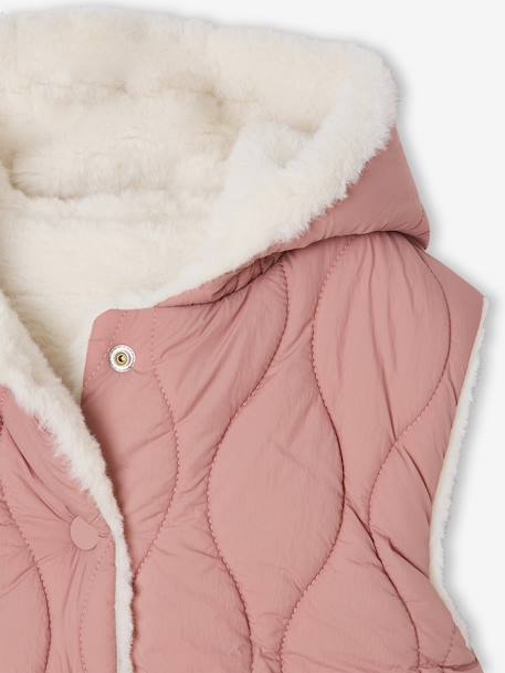 Reversible Lightweight Jacket for Girls dusky pink 