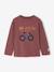 Flocked Long-Sleeved T-Shirt for Boys dusky pink+sage green 