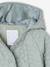 Lightweight Floral Jacket with Hood for Girls grey green+mauve 