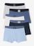 Pack of 5 Plain Boxers for Boys blue 