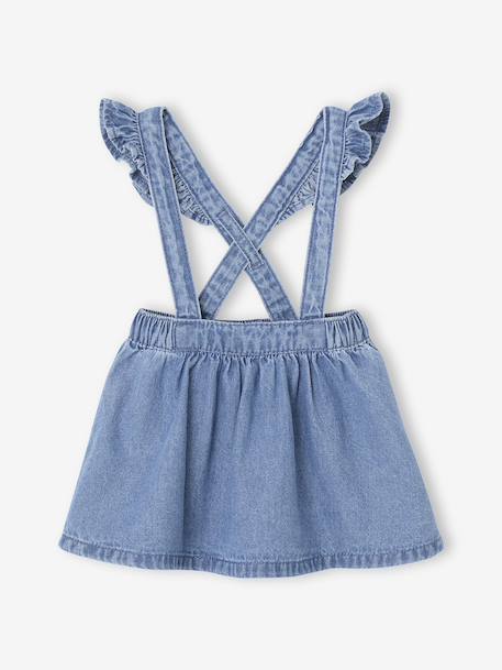 Denim Pinafore Skirt stone 