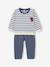 Sweatshirt + trouser set for babies grey blue 