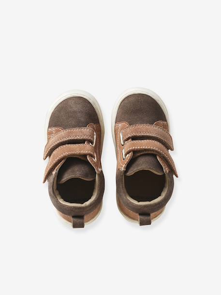 Pair of Soft Leather Boots for Babies, Designed for First Steps beige+blue+brown+electric blue+green+ocean blue+ochre+sage green+set beige+set brown+set green 